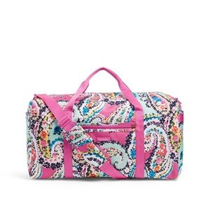 Vera Bradley Lg. Travel Duffel Wallflower Paisley